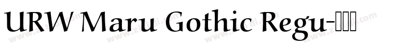 URW Maru Gothic Regu字体转换